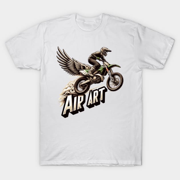 Motocross Rider T-Shirt by Vehicles-Art